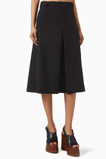 Tailored Culottes in Wool Crêpe