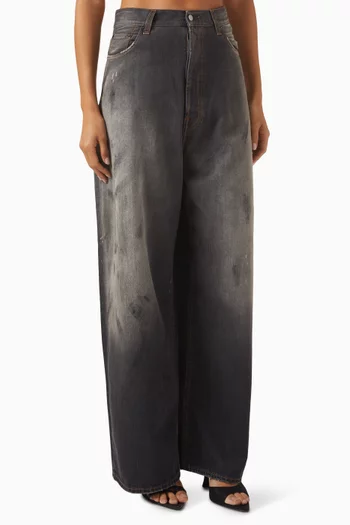 Mid-rise Baggy Jeans in Denim