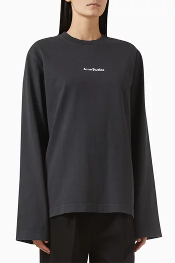 Logo Long-sleeve T-shirt in Cotton Jersey