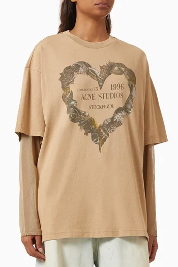 Layered T-shirt in Organic Cotton