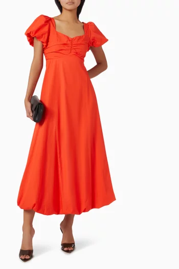 Yasrivanna Midi Dress in Cotton