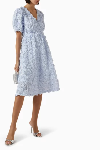 Yasrosiva 3D Midi Dress