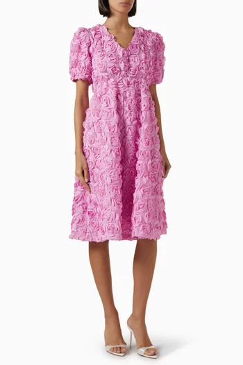 Yasrosiva 3D Midi Dress