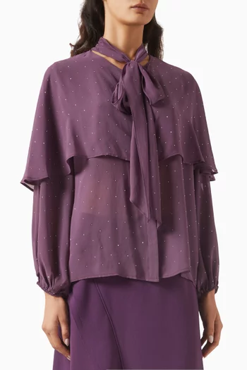 Scarf-style Blouse in Chiffon