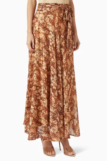 Belted Maxi Skirt
