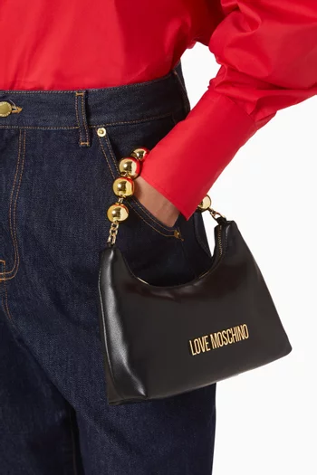 Mini Shoulder Bag in Faux Leather