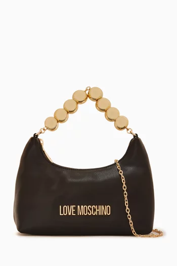 Mini Shoulder Bag in Faux Leather