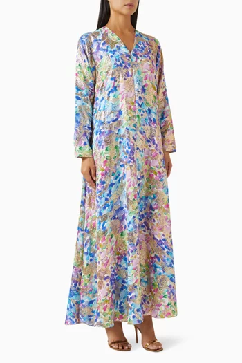 Haya Floral-print Kaftan