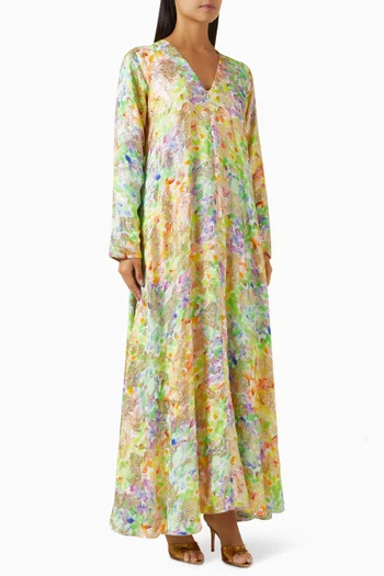 Aza Floral-print Kaftan