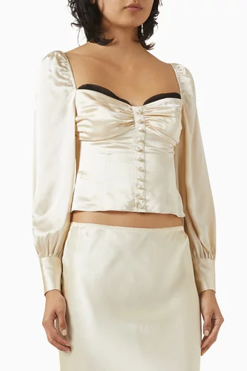 Chiara Top in Silk