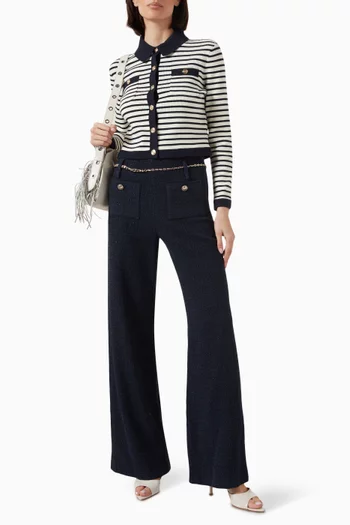 Crop Knit Cardigan in Cotton Blend