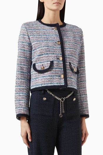 Vilany Cropped Jacket in Tweed