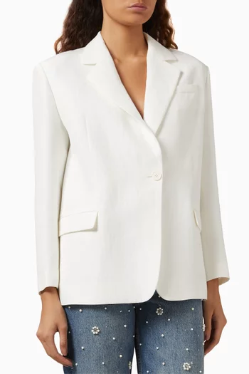 Single-breasted Blazer in Viscose Blend