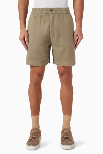 Early Dawn Crop Shorts in Cotton Blend