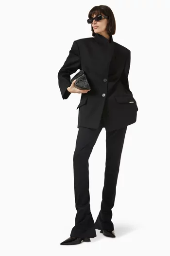 Flared Pants in Virgin Wool