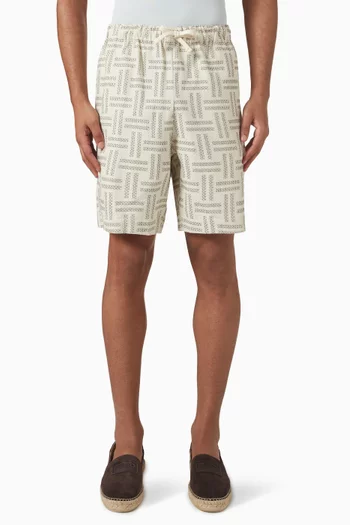 Weave Elasticated Shorts