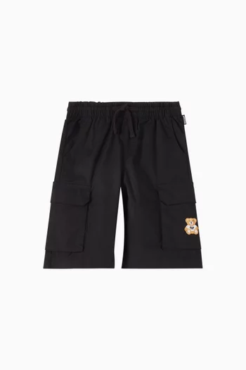 شورت كارغو بشعار الماركة ودب