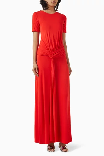 Nalani Short-sleeved Gown in Jersey