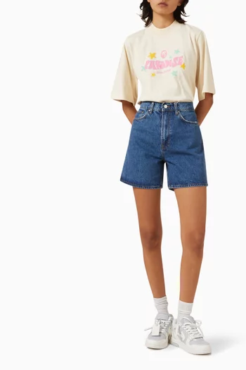 Paradise Palm Crop T-shirt in Cotton