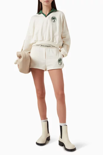 Oval Palm Cropped Sweatshirt