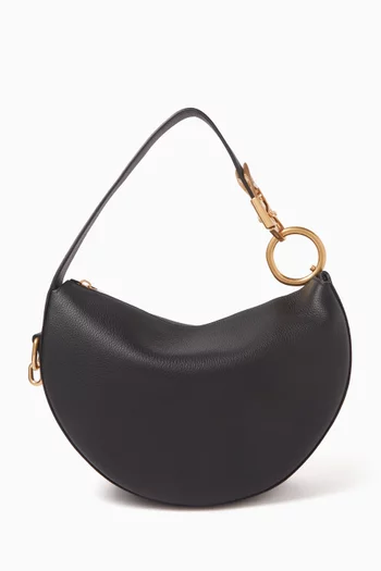 Knight Arc Shoulder Bag in Leather