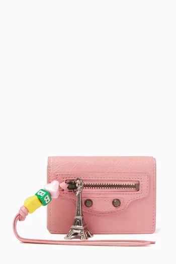 Mini Le City Wallet in Arena Storico Lambskin