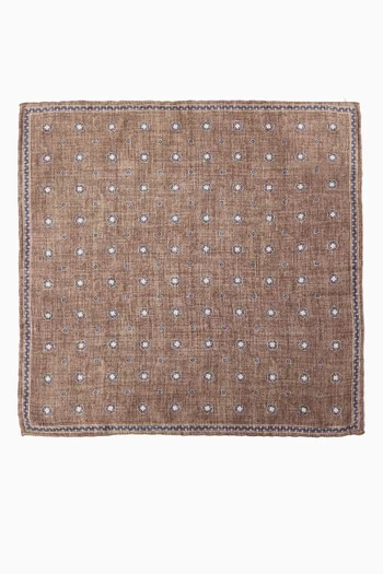 Double-face Pocket Square in Silk