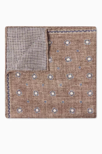 Double-face Pocket Square in Silk