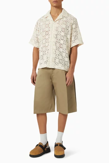 Eren Crochet Shirt in Cotton Blend