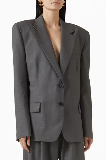 Oversized Blazer in Lamb Wool Blend