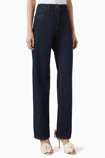 Straight-leg Jeans in Denim