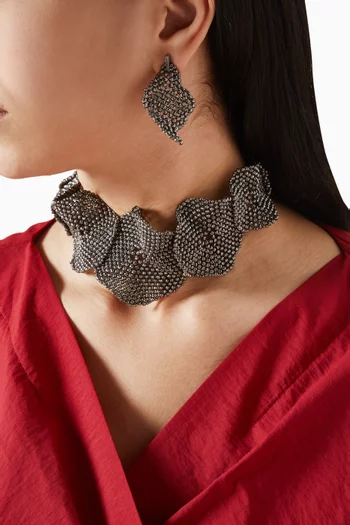 Sculptured Earrings in Sterling Silver