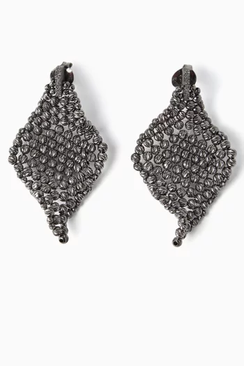 Sculptured Earrings in Sterling Silver