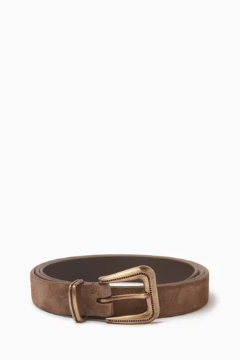 Monili Belt in Suede Calfskin