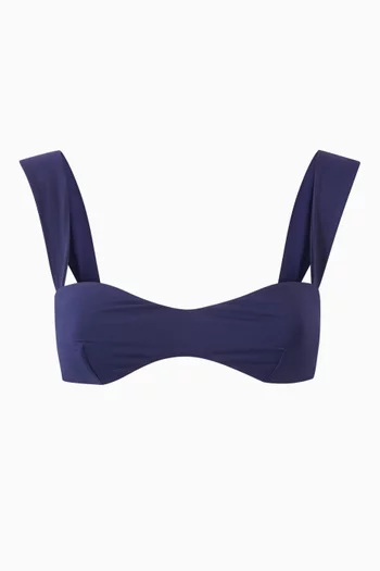 Retro Bustier Bikini Top