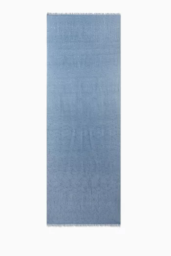 Embellished Scarf in Cashmere-silk Blend
