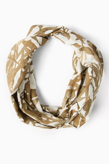 Botanical-print Headband