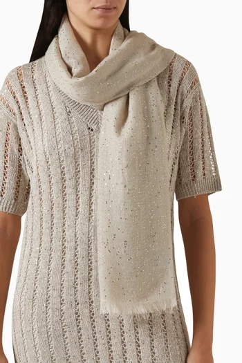 Diamond Yarn Scarf in Cashmere & Silk