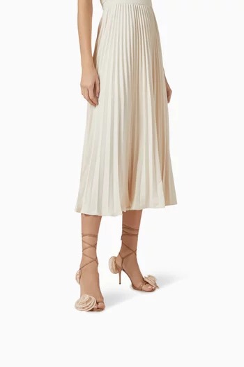 Double Flower 90 Strappy Sandals in Nappa Leather