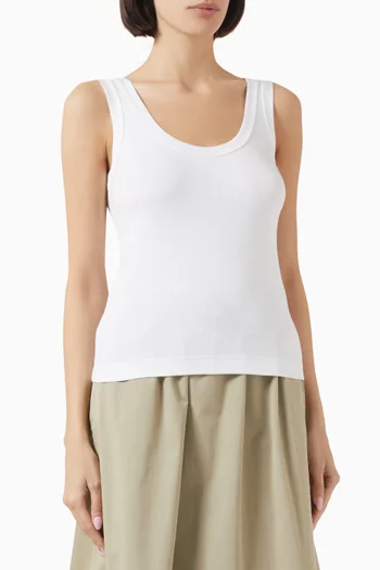 Ribbed Tank Top in Jersey