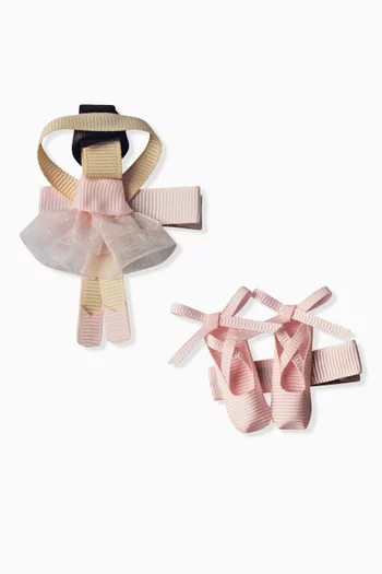 Ballerina Hair Clips, Set of 2