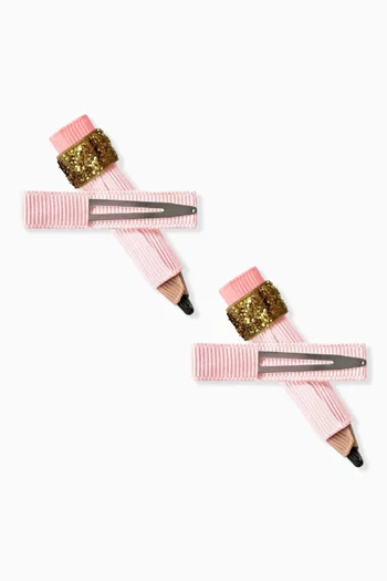 Pencil Hair Clips, Set of 2