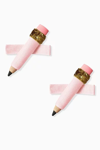 Pencil Hair Clips, Set of 2