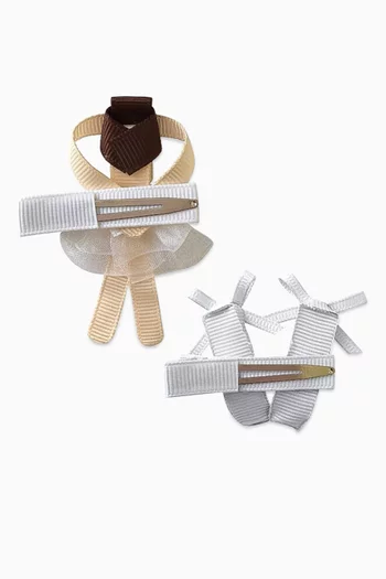 Ballerina Hair Clips, Set of 2