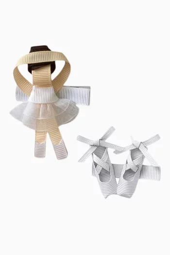 Ballerina Hair Clips, Set of 2