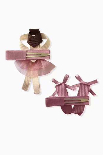 Ballerina Hair Clips, Set of 2