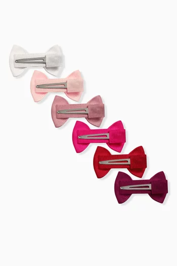 Baby Bow Hair Clips, Set of 6
