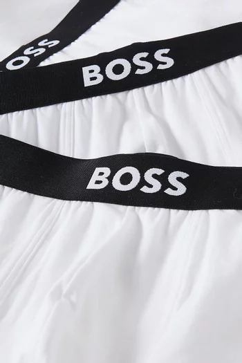 Logo Boxer Briefs in Cotton, Set of 3