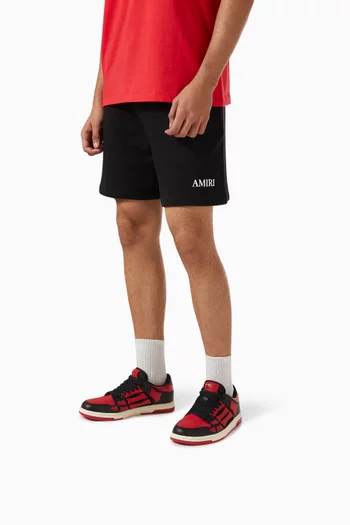 سنيكرز أسفل الكاحل برقعات هيكل عظمي جلد