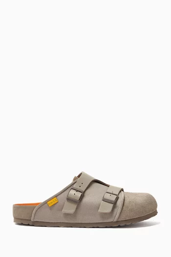 x UNION Bimshire Clogs in Suede & Leather